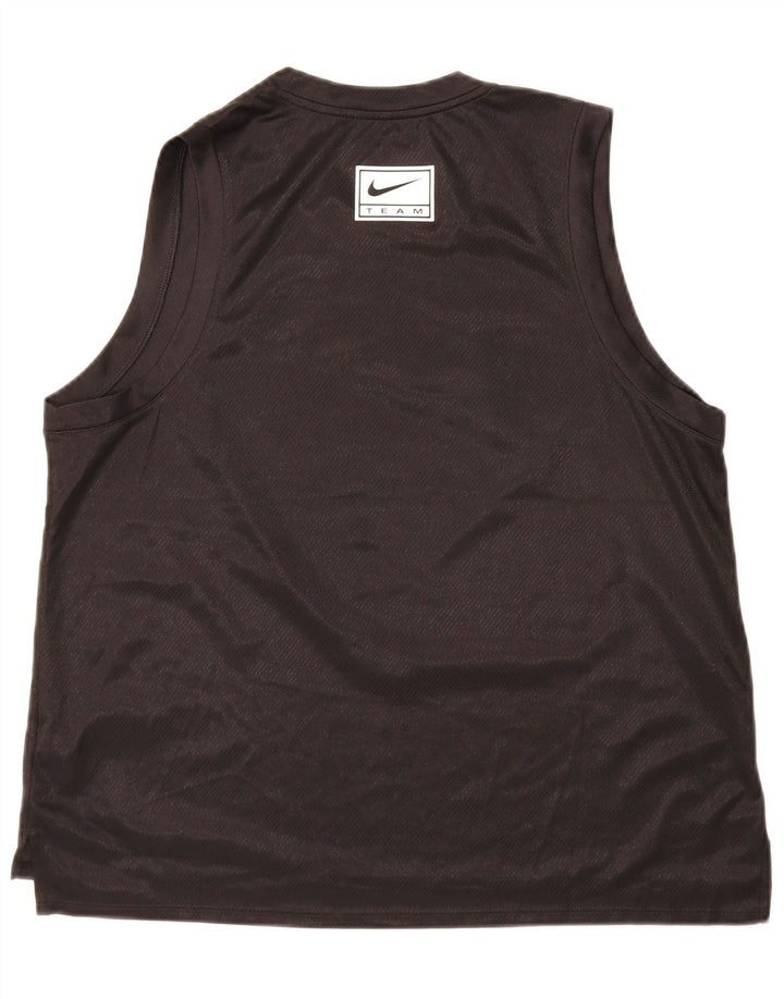 Nike Damen Dri Fit Graphic Weste Top UK 18 XL Schwarz Polyester