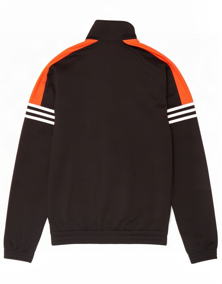 Adidas Herren-Trainingsanzugoberteil, UK-Größe 36/38, Größe S, Schwarz, Colourblock-Polyester