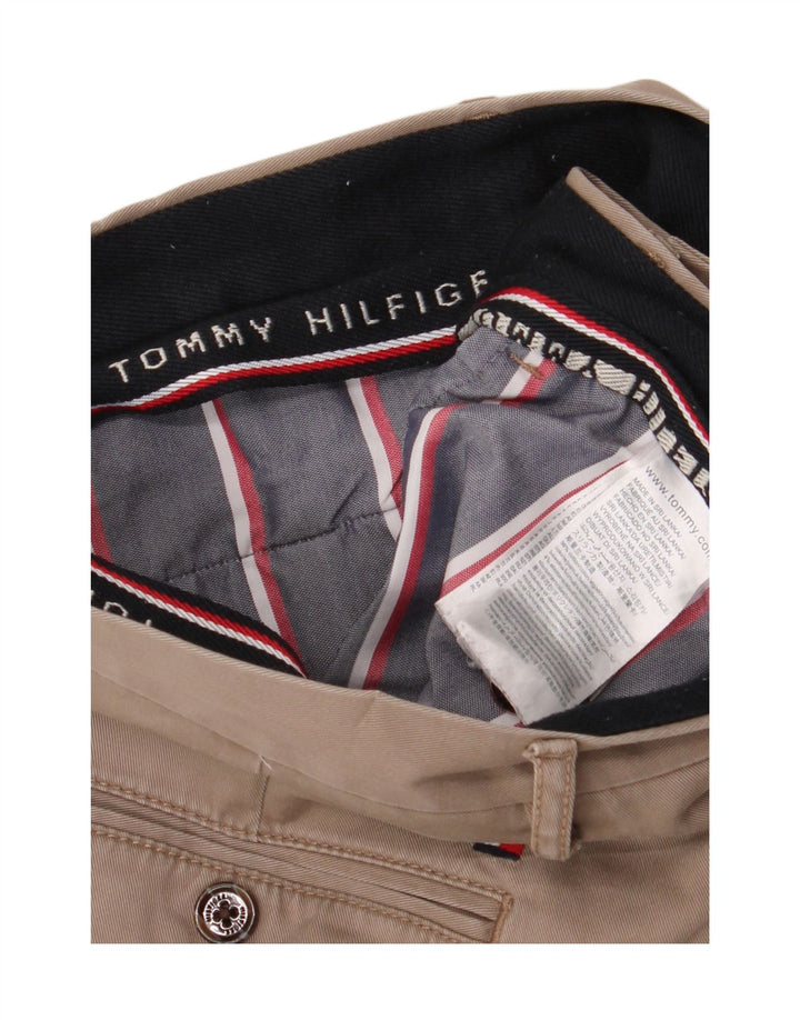 TOMMY HILFIGER Herren Slim Chinohose W34 L33 Beige Baumwolle