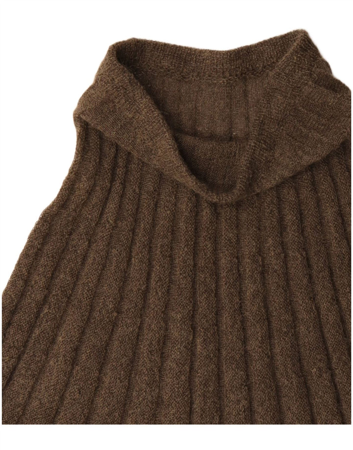 Vintage Damen Strick-A-Linien-Rock W28 Medium Khaki