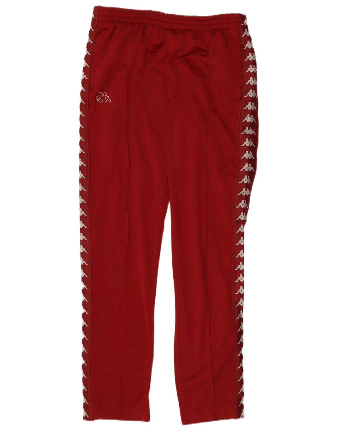 Kappa Herren-Trainingshose mit Grafik, groß, rotes Farbblock-Polyester