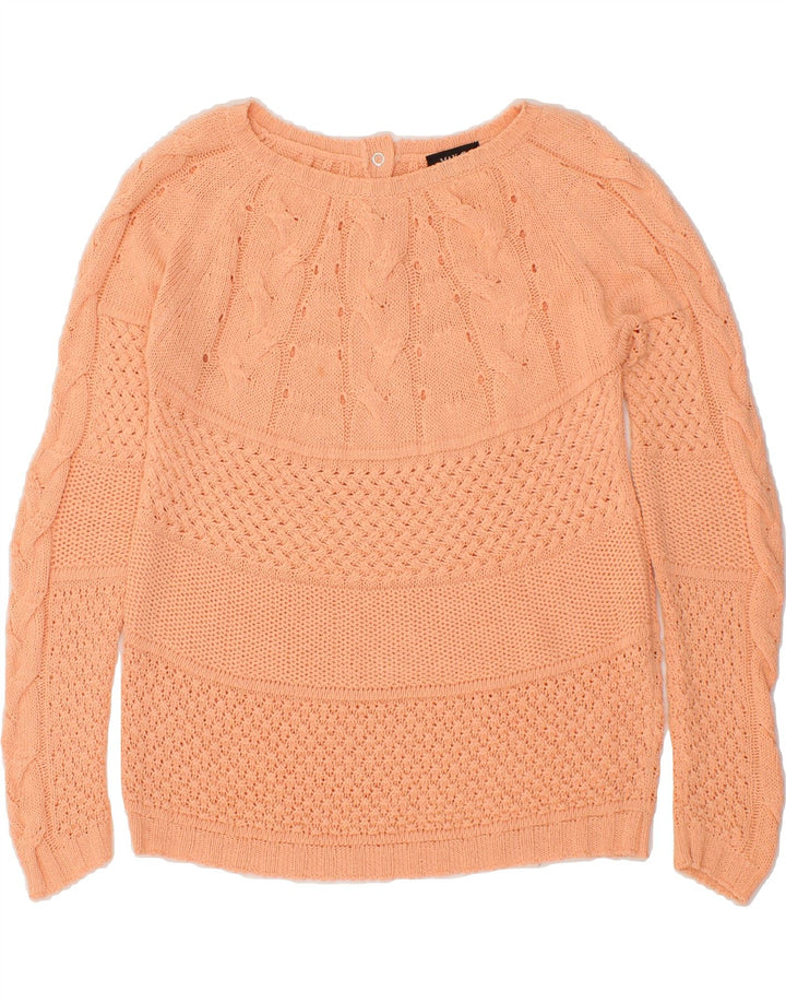 MAX&CO. Womens Boat Neck Jumper Sweater UK 10 Small Pink Vintage Max&Co. and Second-Hand Max&Co. from Messina Hembry 
