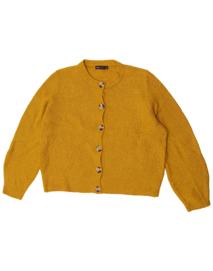 Marks & Spencer Damen-Strickjacke in Übergröße, Gr. 40, Größe L, Gelb