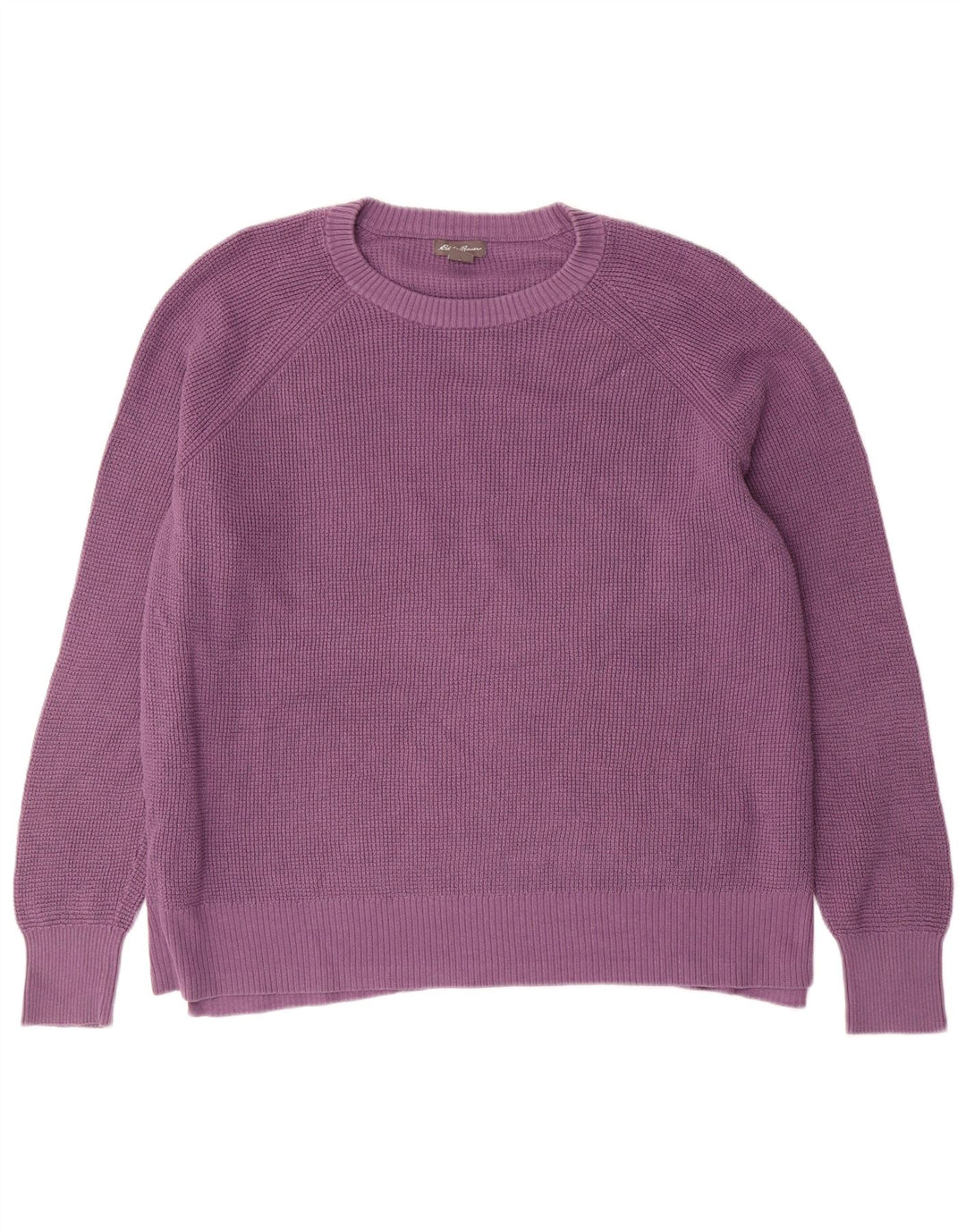 EDDIE BAUER Damen Übergroßer Pullover mit Rundhalsausschnitt UK 18 XL Lila