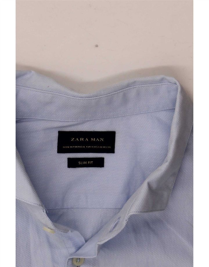 Zara Herren Slim Fit Hemd XL Blau