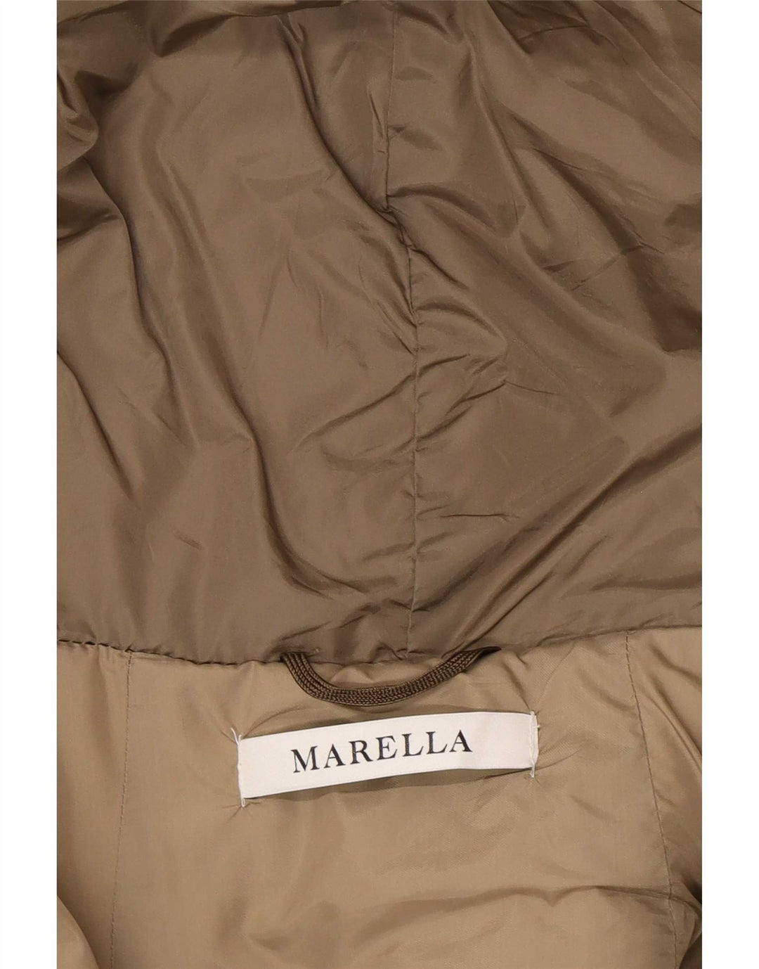 Marella Damen Wattierte Jacke UK 12 Mittelbraunes Polyamid