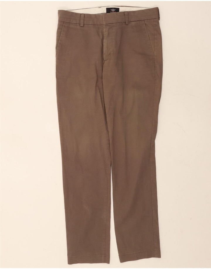 Dockers Herren Extra Sim Fit Chinohose W31 L31 Graue Baumwolle