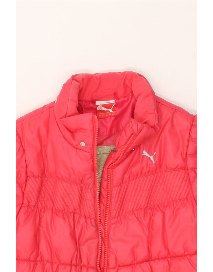 PUMA Girls Padded Jacket 11-12 Years Large Pink | Vintage Puma | Thrift | Second-Hand Puma | Used Clothing | Messina Hembry 