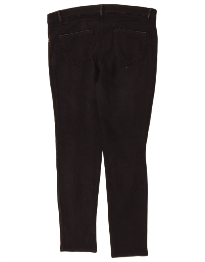 Schmale Freizeithose für Damen von Zara, mittelgroß, W28, L26, schwarze Baumwolle