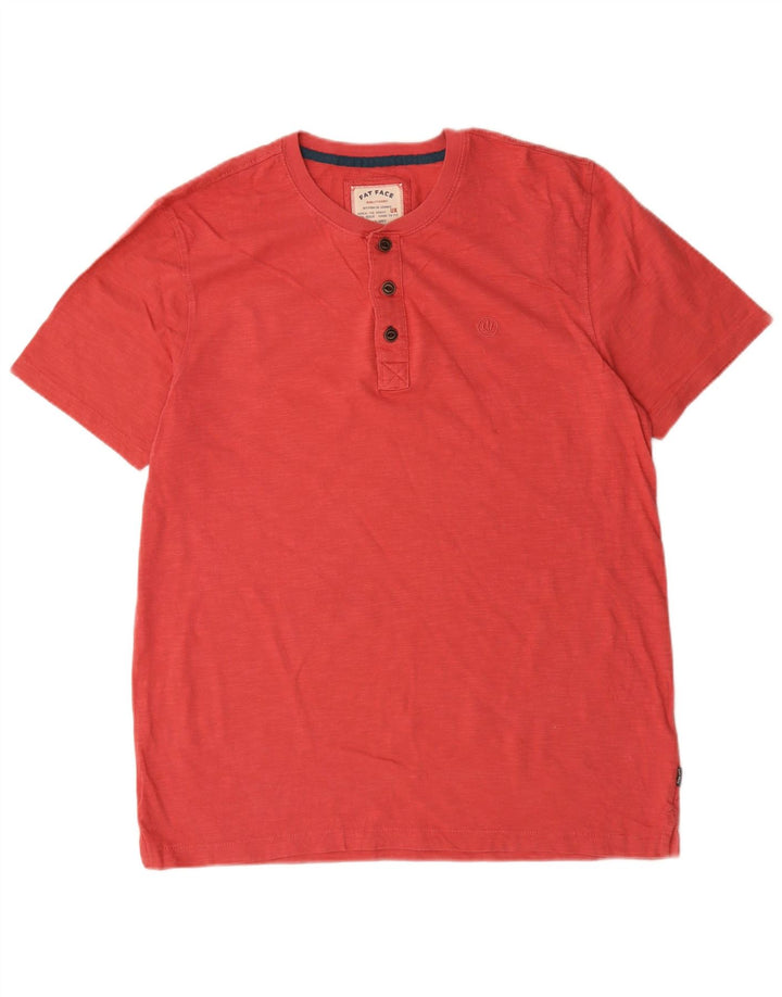Fat Face Herren-T-Shirt, groß, rot gesprenkelte Baumwolle