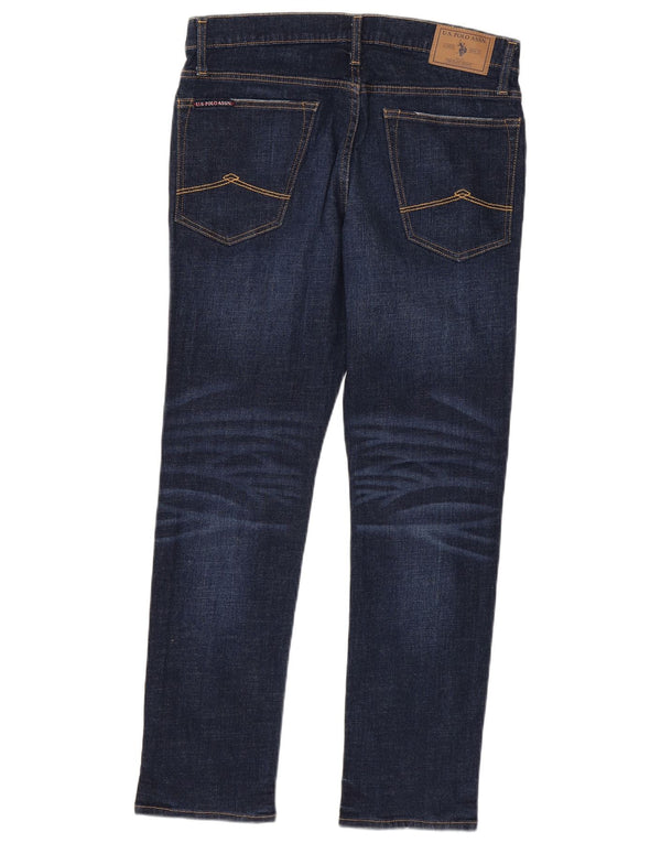 U.S. Polo Assn. Gerade Damenjeans W33 L30 Marineblaue Baumwolle