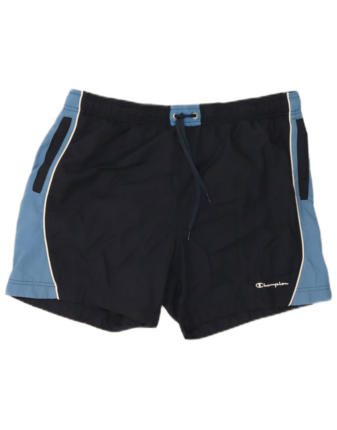 Champion Herren Badeshorts 2XL Marineblau Colourblock Polyamid