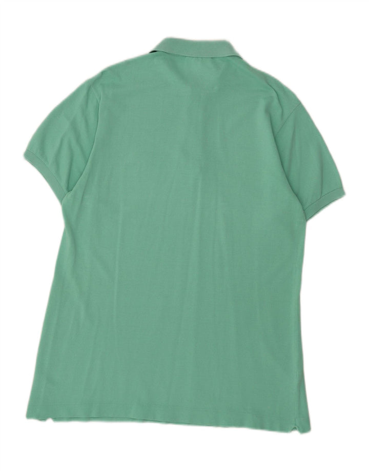 Lacoste Herren-Poloshirt, Größe 4, mittelgrüne Baumwolle