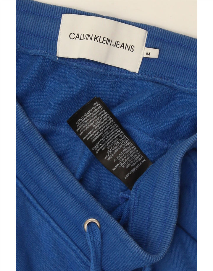Calvin Klein Herren-Sportshorts aus mittelblauer Baumwolle