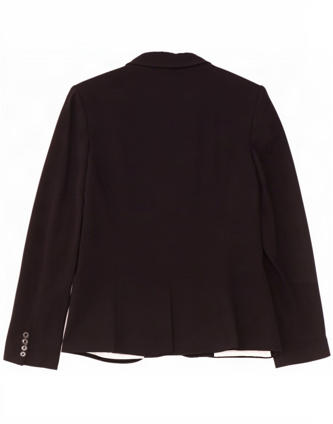 Zara Damen 1-Knopf-Blazerjacke UK 10 Small Schwarze Viskose