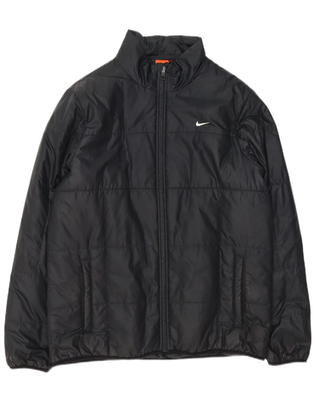 Nike Herren Wattierte Jacke UK 40 Large Schwarz Polyester