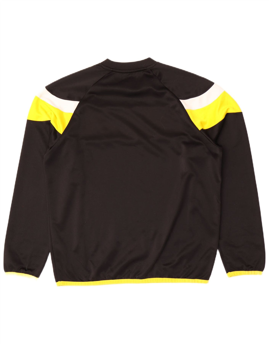 Puma Herren-Oberteil, langärmelig, groß, schwarzes Farbblock-Polyester