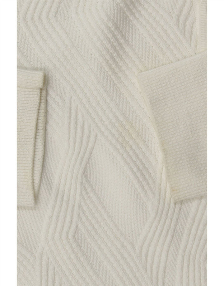 Marks & Spencer Herren-Pullover „Autograph“ mit Rollkragen, Größe L, Baumwolle, Weiß