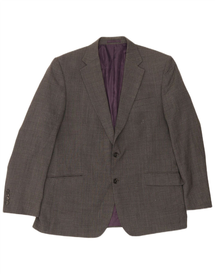 Marks & Spencer Herren-Blazer mit 2 Knöpfen, reguläre Passform, Gr. 42, Grau