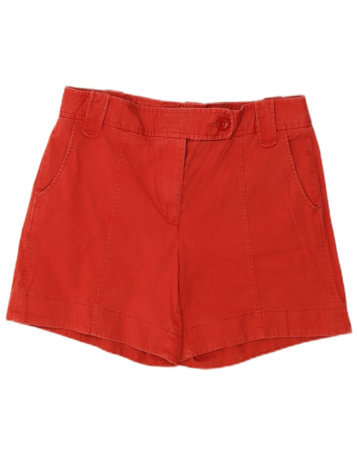 NAUTICA Damen Freizeitshorts US 6 Medium W30 Rote Baumwolle