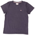 Tommy Hilfiger Herren-T-Shirt-Oberteil aus Baumwolle in mittlerem Marineblau