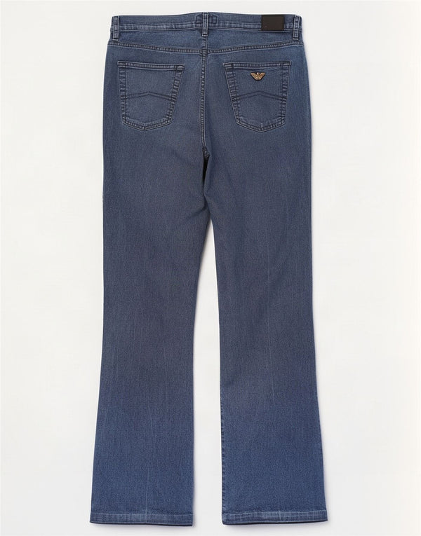 Armani Damen Comfort Fit Bootcut Jeans W34 L31 Blaue Baumwolle