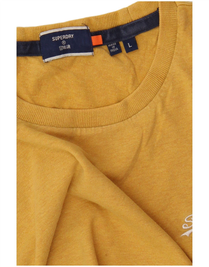 Superdry Herren T-Shirt Top Large Gelb