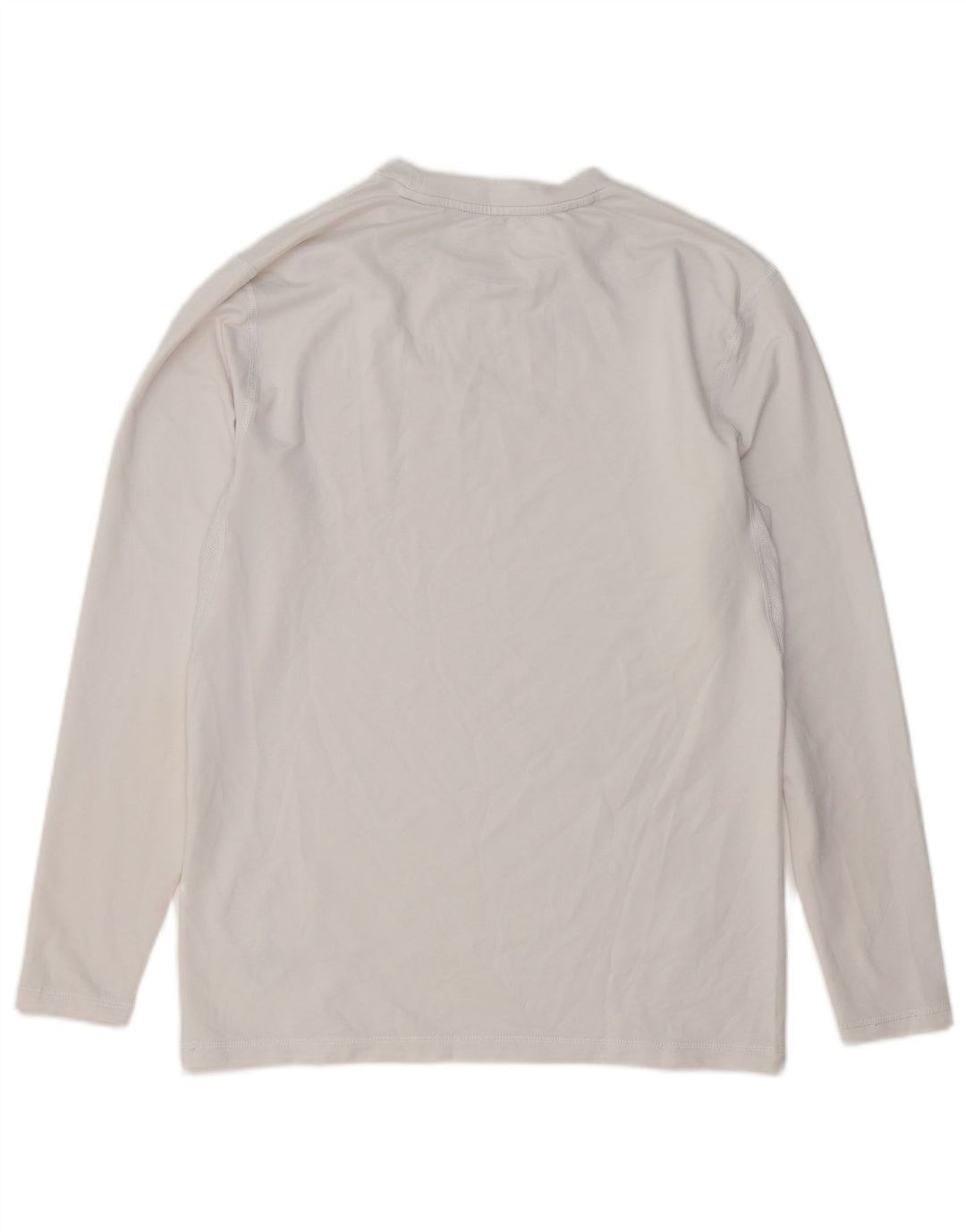 RUSSELL ATHLETIC Herren-Top, langärmelig, UK 38/40, Mittelweiß, Polyester