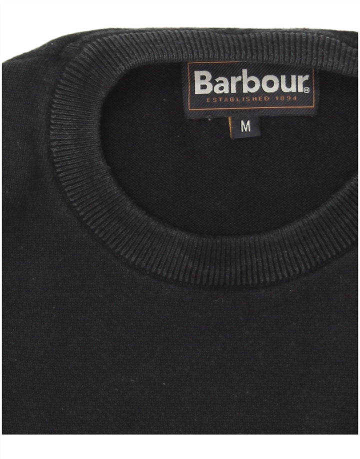 Barbour Herren-Pullover mit Rundhalsausschnitt, mittlere marineblaue Baumwolle