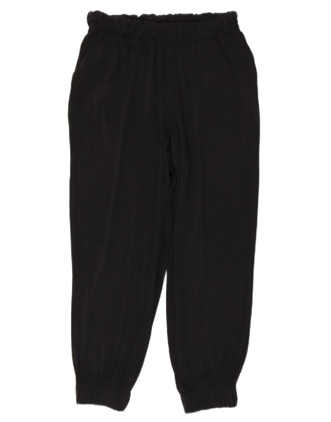 ZARA Damen Trainingshose Jogger UK 12 Medium Schwarz