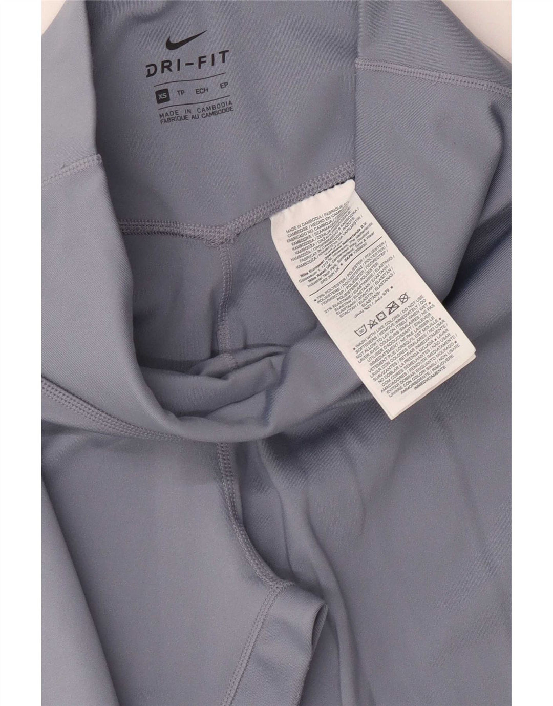 Nike Damen Dri Fit Leggings UK 4 XS Blau Polyester