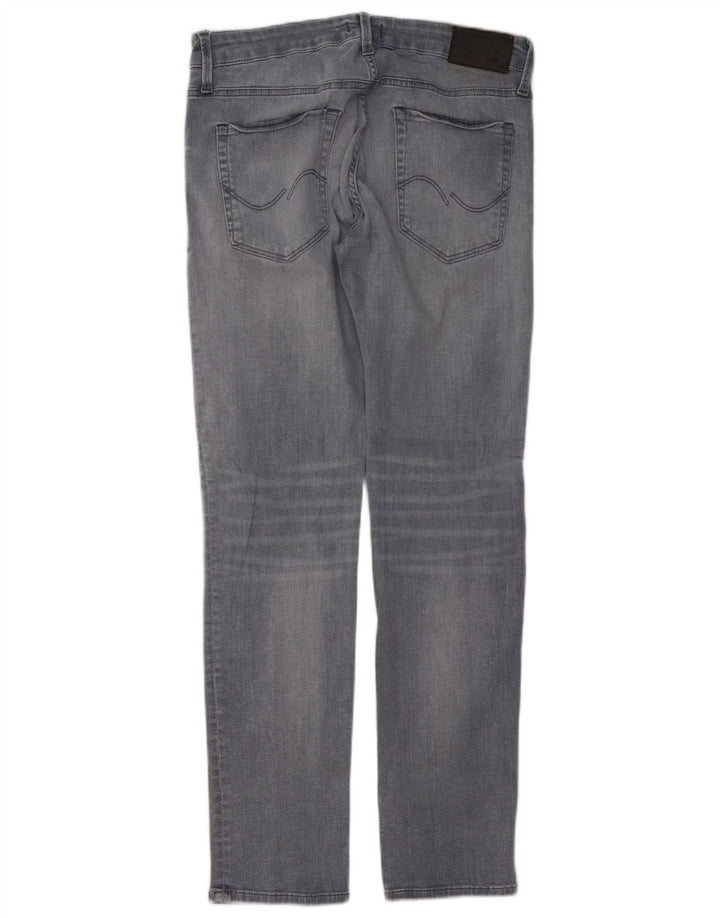 Jack & Jones Herren Slim Jeans W32 L30 Graue Baumwolle