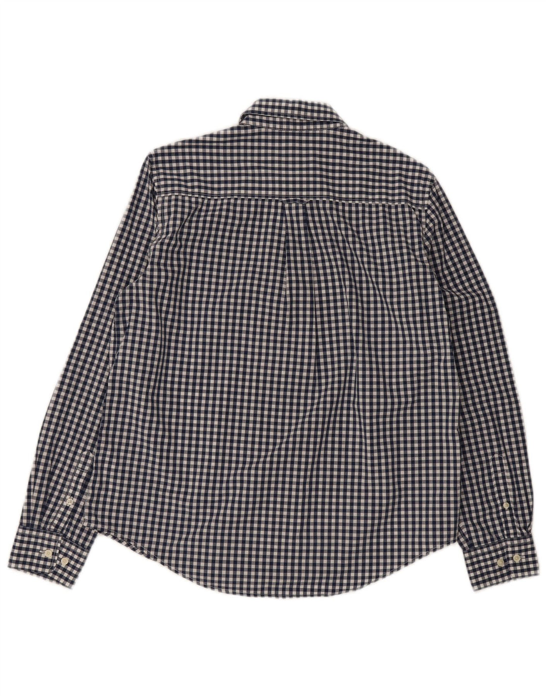 Gant Damenhemd UK 12 Mittelblaue Gingham-Baumwolle