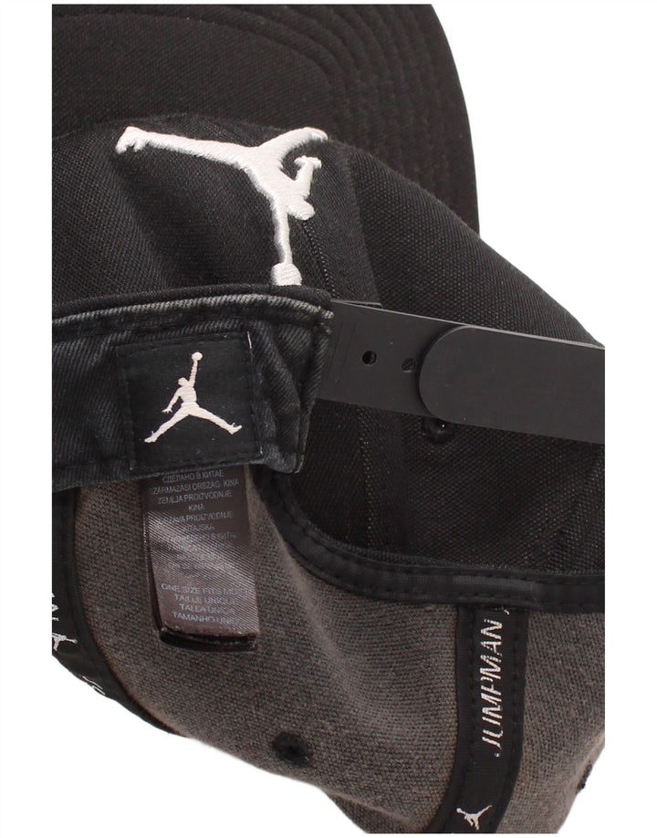Jordan Herren-Baseballkappe mit Grafik, Einheitsgröße, schwarzes Polyester