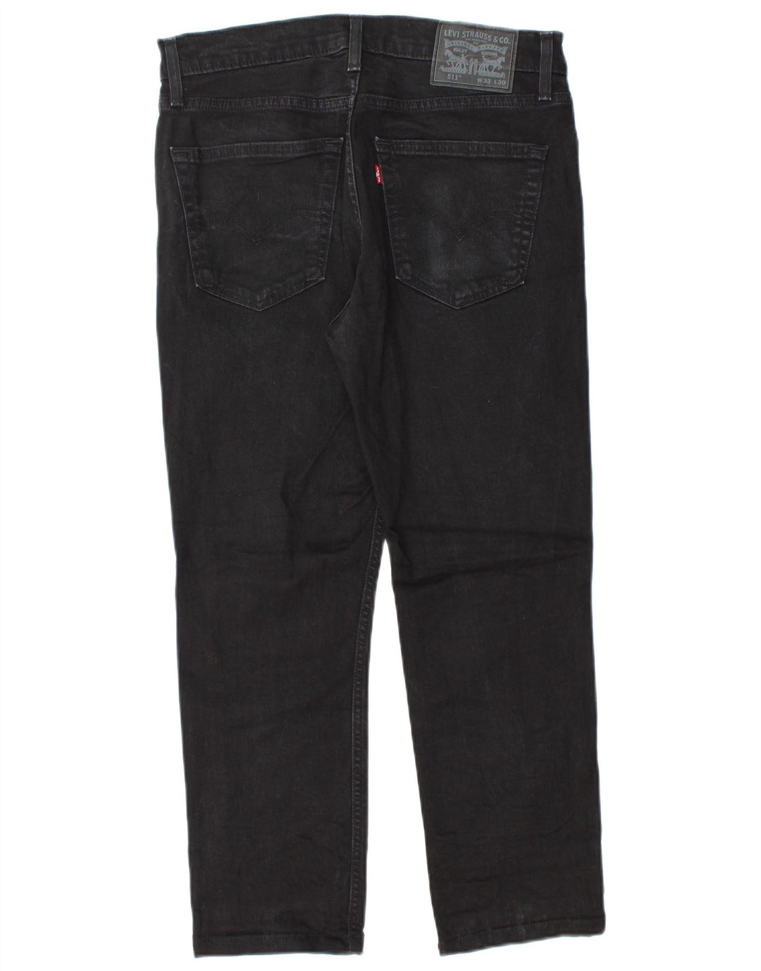 Levi's Herren 511 Slim Jeans W33 L26 schwarze Baumwolle