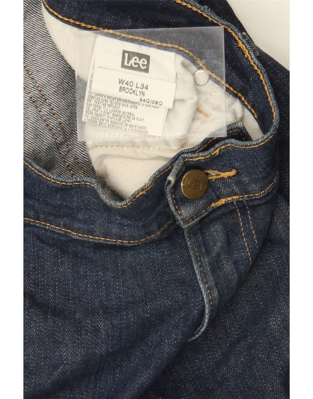 LEE Herren Brooklyn Denim Shorts W40 XL Marineblaue Baumwolle