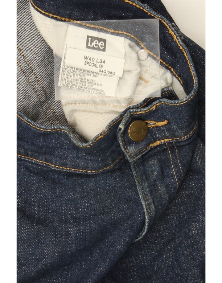 LEE Herren Brooklyn Denim Shorts W40 XL Marineblaue Baumwolle