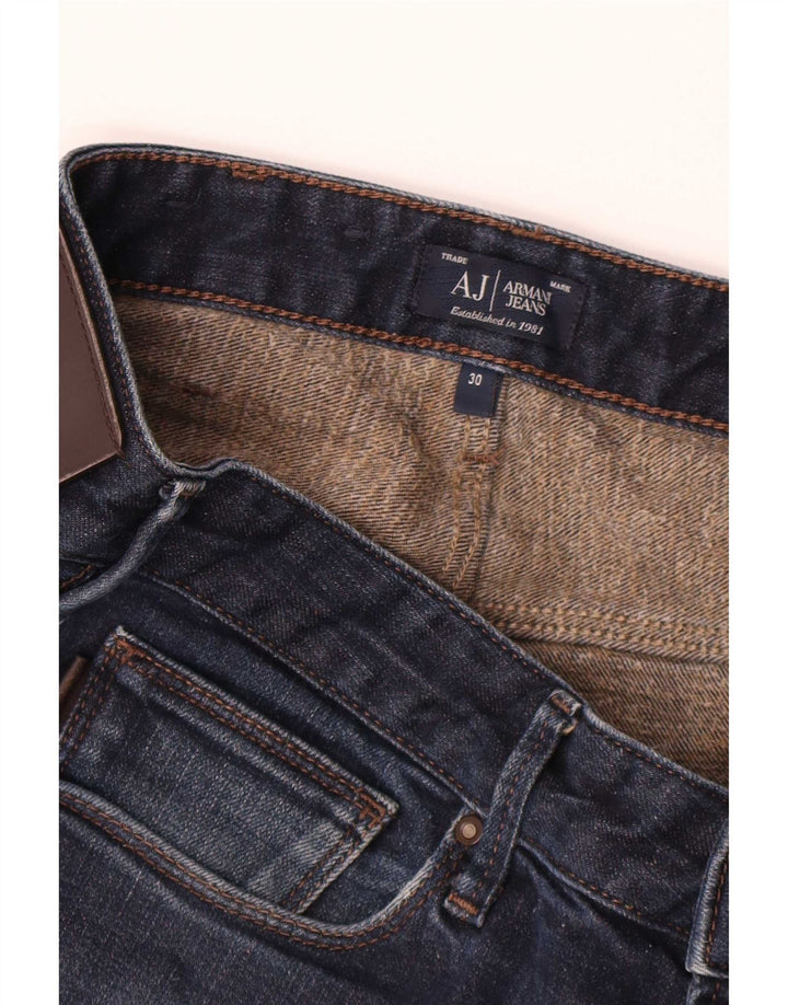 Armani Herren Slim Jeans W30 L28 Marineblau Baumwolle
