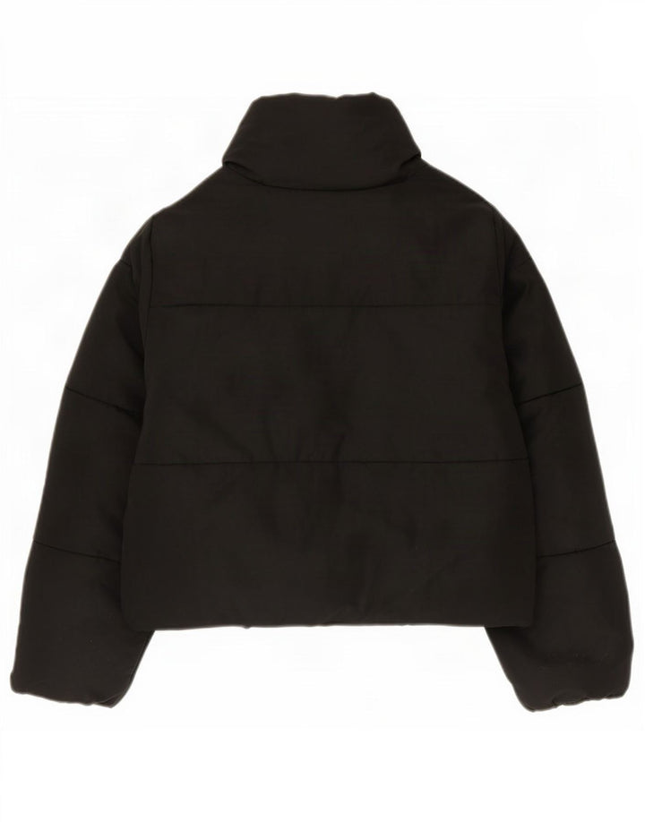 Elisabetta Franchi Damen Icy Wattierte Jacke IT 42 Mittelschwarzes Polyester