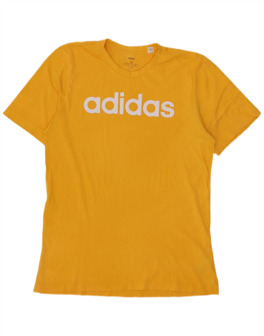 Adidas Herren Grafik T-Shirt Top mittelgelbe Baumwolle