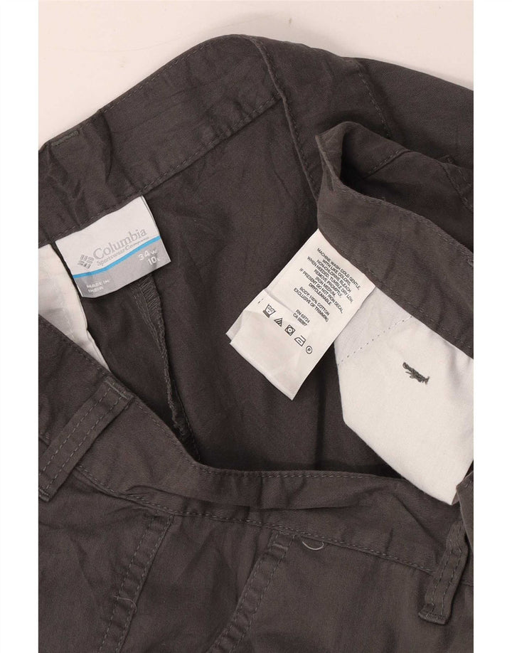 Columbia Herren Regular Chino Shorts W34 Large Grau Baumwolle