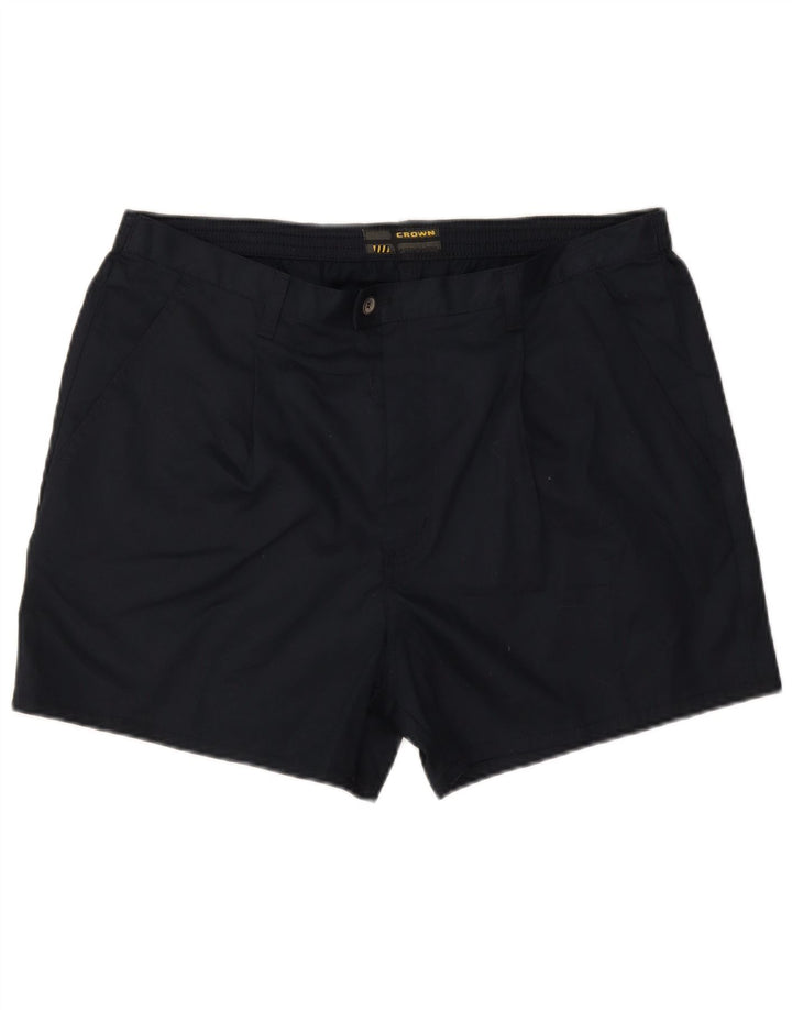 Crown Mens Pegged Chino Shorts W36 Large Marineblaue Baumwolle