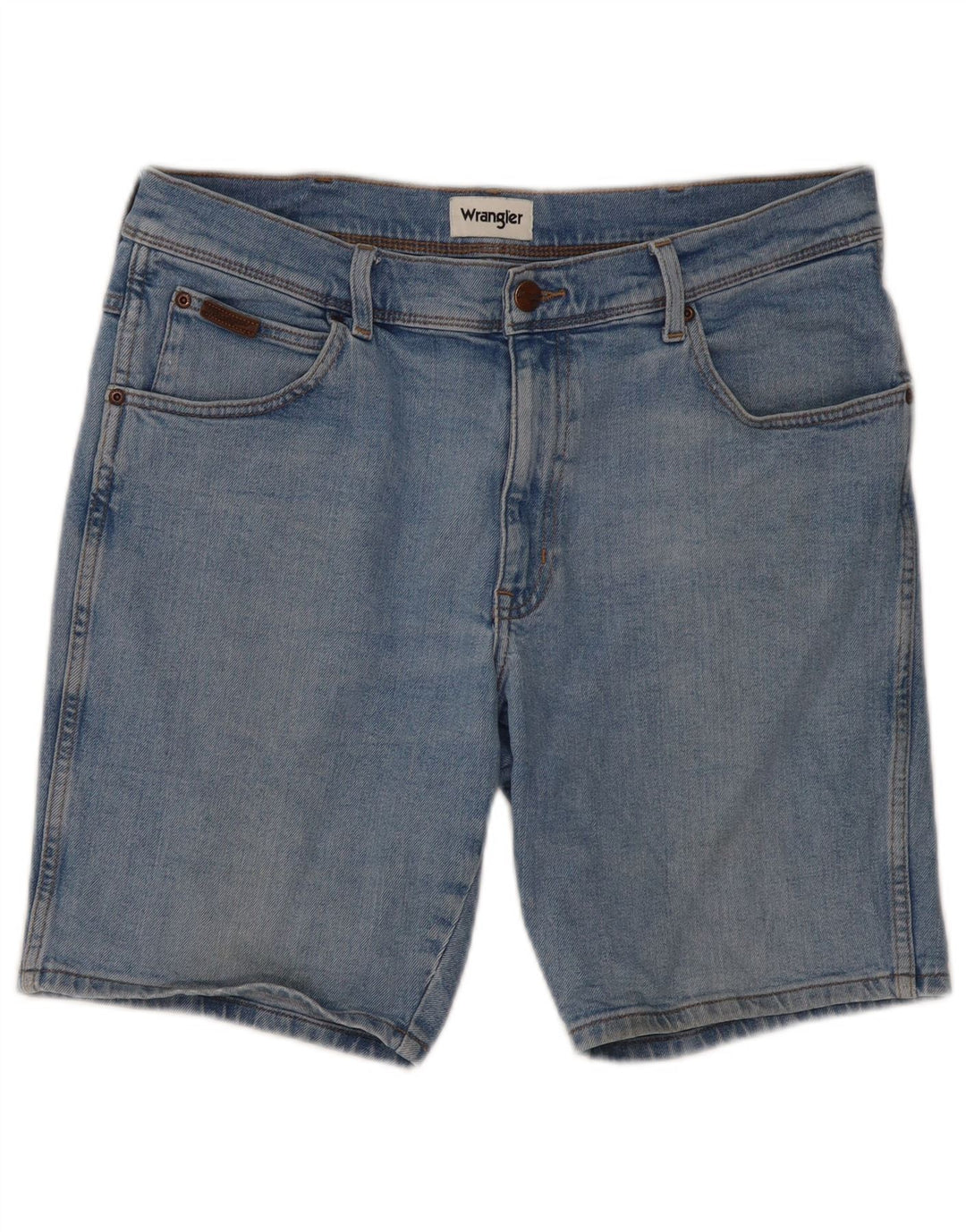 Wrangler Womens Texas Denim Shorts W34 Große blaue Baumwolle
