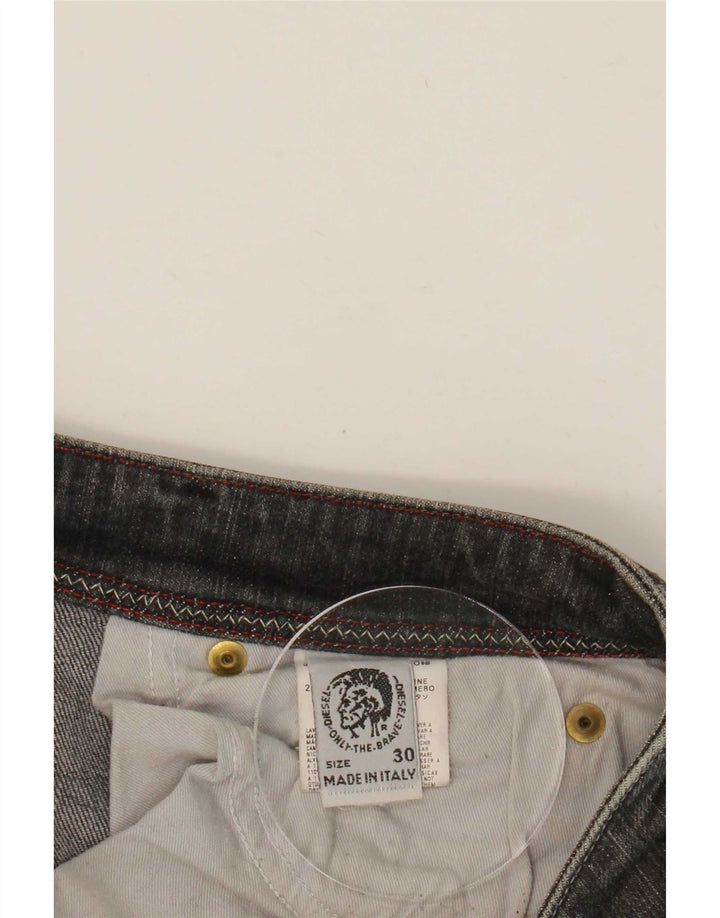 Diesel Damen Bootcut-Jeans W30 L30 Graue Baumwolle