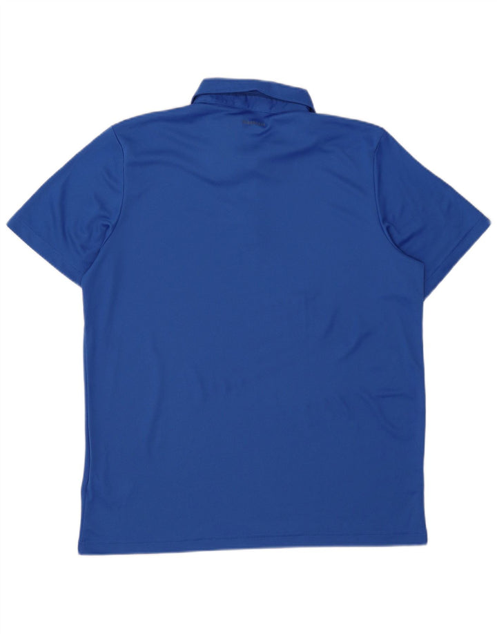 Adidas Herren Aeroready Poloshirt, großes blaues Polyester