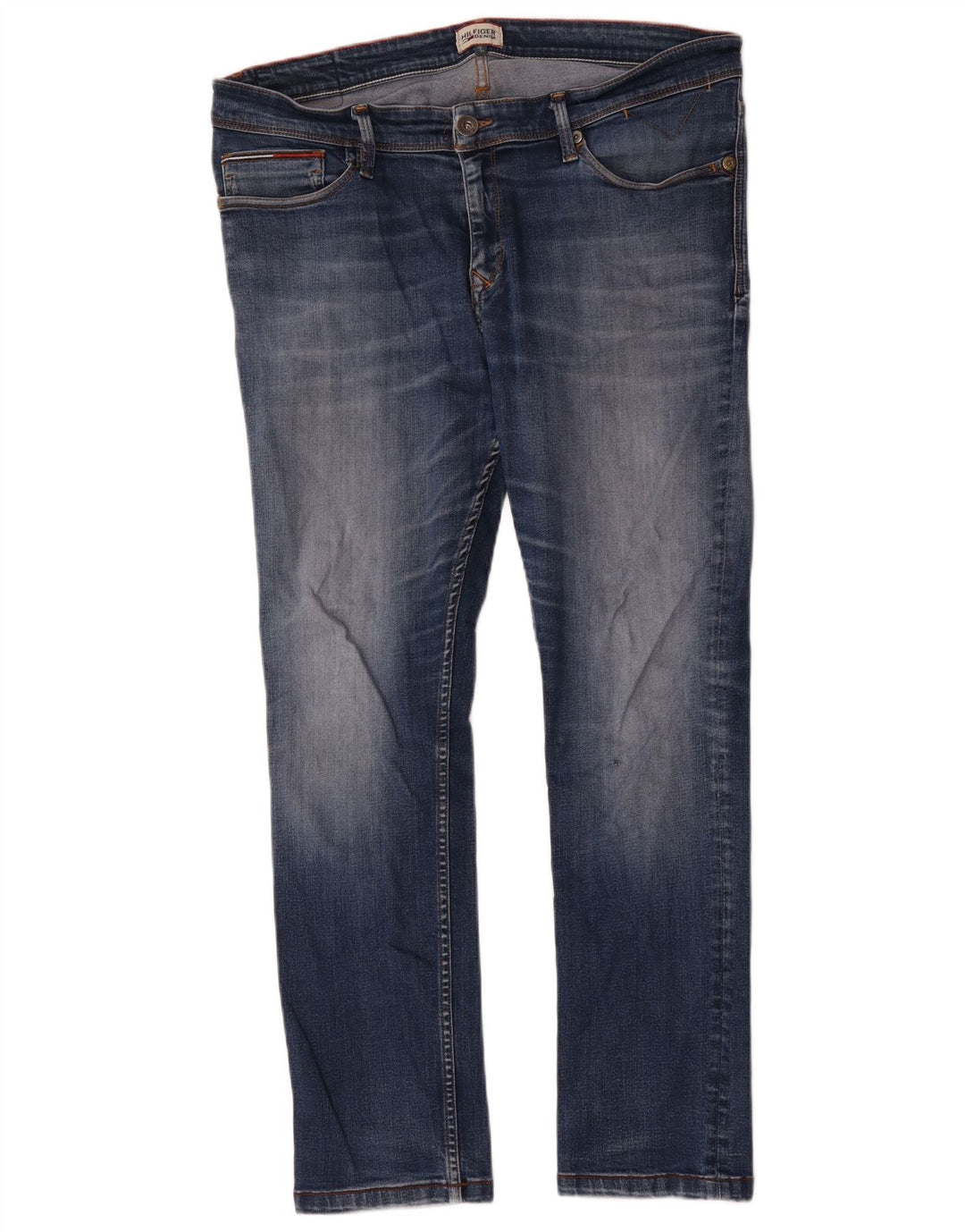 Tommy Hilfiger Herren Slim Jeans W38 L30 Blaue Baumwolle