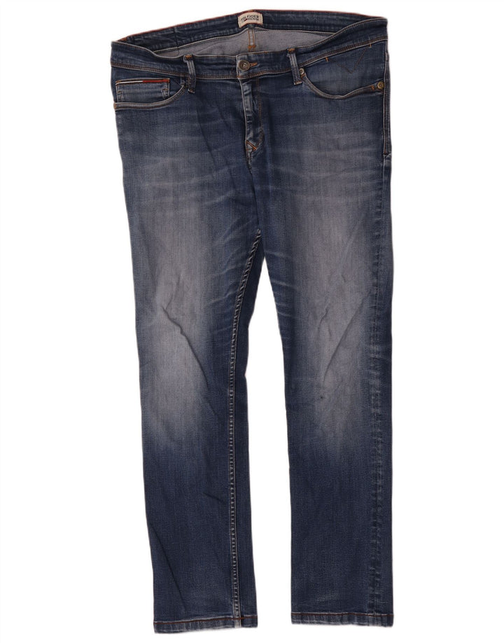 Tommy Hilfiger Herren Slim Jeans W38 L30 Blaue Baumwolle