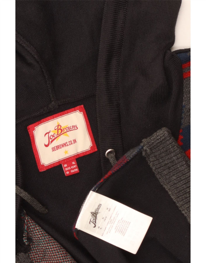 Joe Browns Herren-Strickjacke mit Kapuze, XL, mehrfarbig, Fair Isle Aztec
