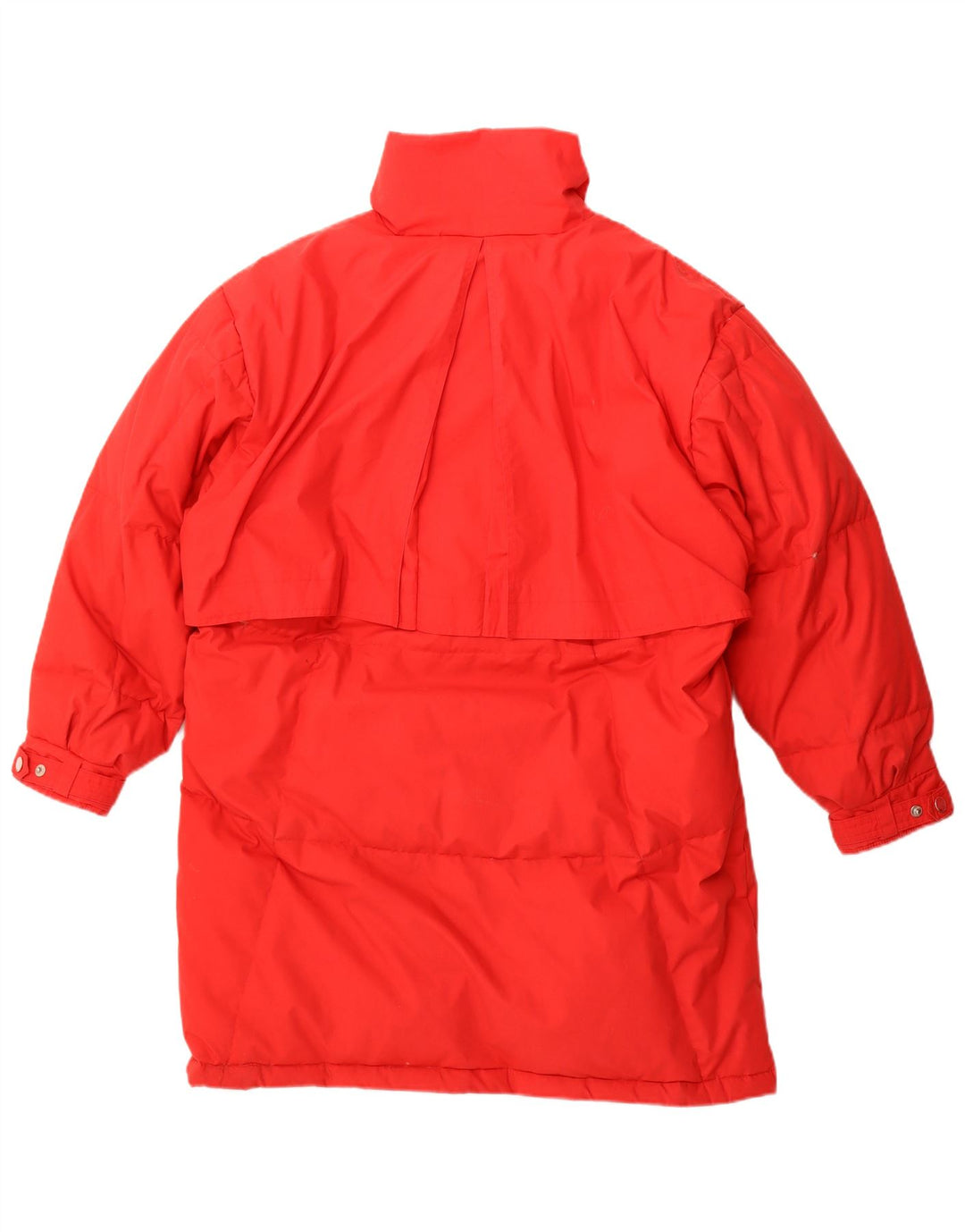 Vintage Damen Übergroßer gepolsterter Mantel EU 36/38 Kleines rotes Polyester