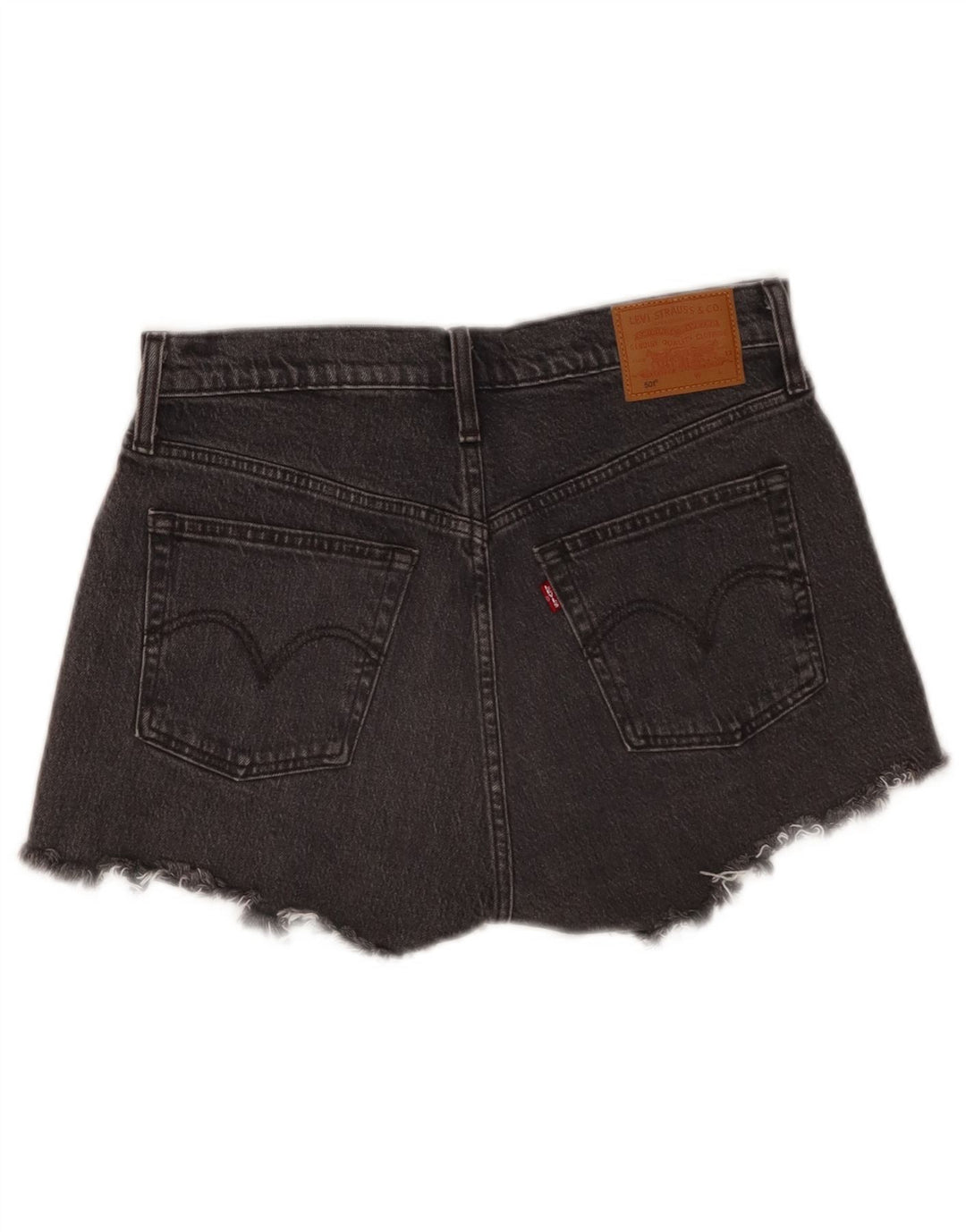 LEVI'S Womens 501 Denim Shorts W29 Medium Grey Cotton